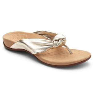 Vionic Metallic Gold Pippa Rest Flip Flops